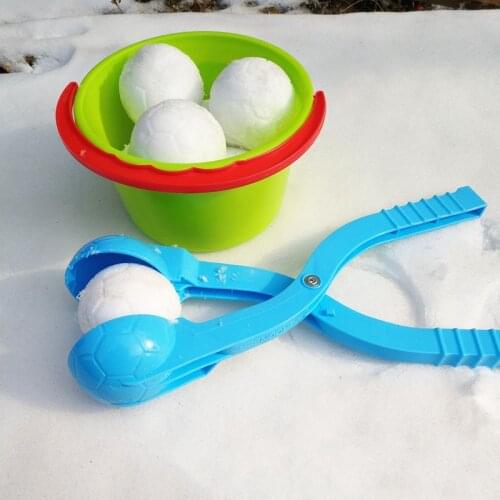 Children Plastic Snow Ball Maker Scoop Winter Snowman Snowball Clip Kids Snow Making Sand Mold Tool Outdoor Sport Fight Play Toy