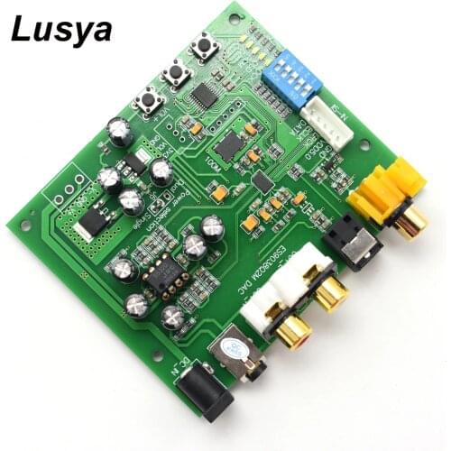 ES9038Q2M I2S IIS DSD DOP Coaxial Fiber SPDIF Digital Audio DAC Decoder Board Support 32bit 384k DSD64/128/256 for HIFI A9-012
