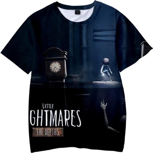 Little Nightmares 2 Tshirt 3D O-Neck Children Tshirt Summer Kids Short Sleeve Harajuku Streetwear Game Little Nightmares Clothes