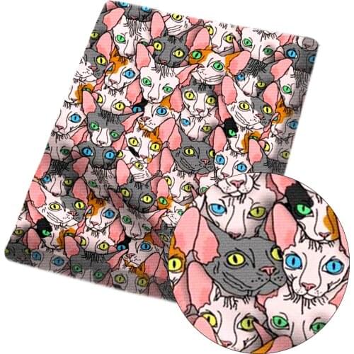 IBOWS 45*150cm 1pc Polyester Cotton Cloth Fabric Cartoon Animals Printed Sheets Home Textile Garment Sewing Patchwork Supplies