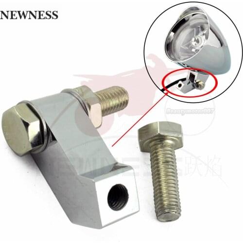 Motorcycle Headlight Mount Block Bracket CNC Head Light Mounting w/3/4" I.D For Harley Dyna Softail Dyna Breakout Bobber Chopper