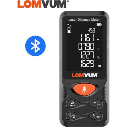 LOMVUM Bluetooth Laser Distance Meter Trena Laser Measuring Tape Handheld Metre Laser лазерная рулетка дальномер лазерный