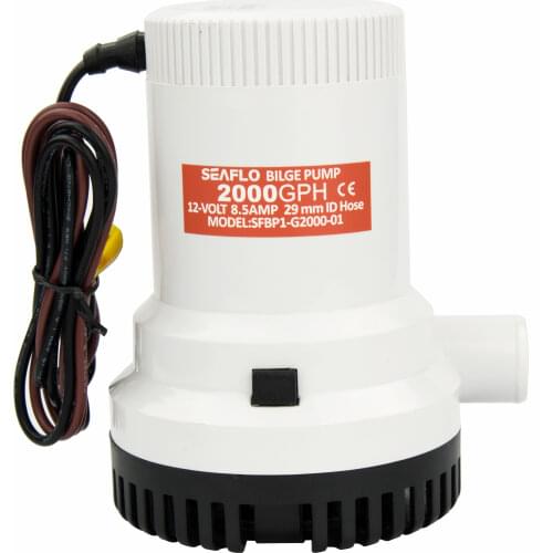 Boat Bilge Pump Marine Submersible Electric Bilge Water Pump 2000 GPH 12V