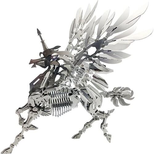 21.5 x 20 x 26CM DIY Stainless Steel Metal Puzzle Model Kit 3D Assembly Crafts Personal Collection Gift