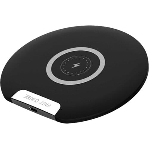 Desktop Round Wireless Charger Breathing Light Thin Fast Charging Mobile Phone QI Wireless Charger