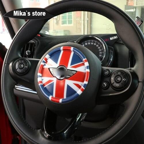 New Car Interior Sticker Steering Wheel Panel Cover Sticker Decal Decorative Case For Mini Cooper F56 F55 F54 F60 Car-styling