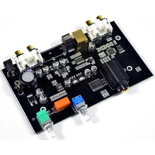 PCM5100 Digital to Analog Converter USB Optical fiber RCA DAC Decoding board 96KHZ headphone amplifier For PC TV Amplifier