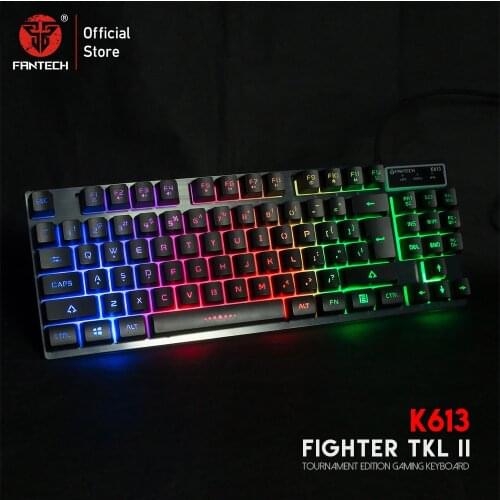 FANTECH K613 84 Keys LED Gaming Keyboard High Durability Key 19 Buttons Have No Conflicts For LOL FPS PC Game Players Choice