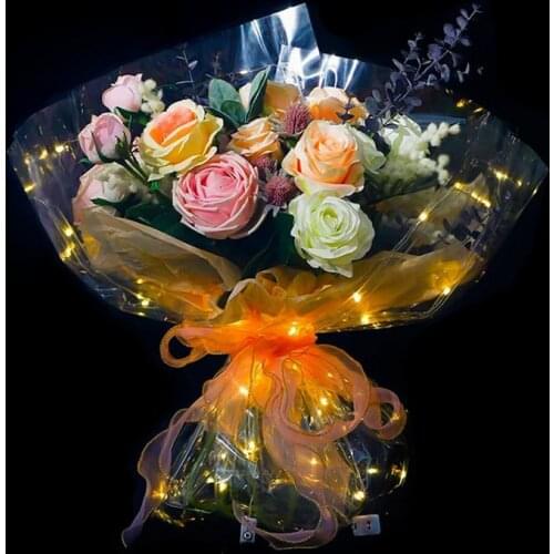 Luminous DIY Flower Packaging Paper Multipurpose Gift Packaging Floral Wrapping Paper Birthdays Festival Romantic Wrapping Paper