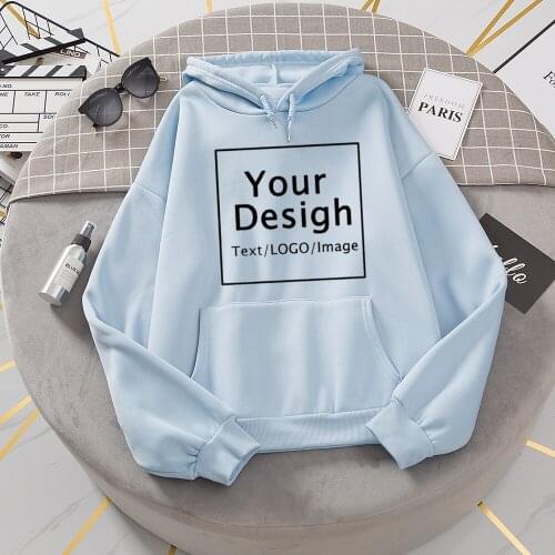 Unisex Custom Print Hoodie Women Customize Logo Personalized Hoodies Student Casual Customized Graphic DIY Pullover Sweatshirts