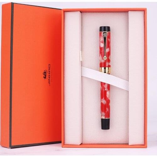 High Quality Jinhao Ink Pen In Fountain Pens Luxury Office Gift for Writing Metal Pluma Fuente Caneta Tinteiro F Nib