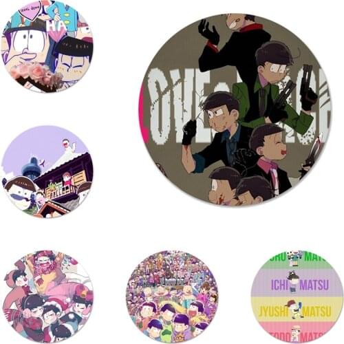 Osomatsu san anime Icons Pins Badge Decoration Brooches Metal Badges For Backpack Decoration