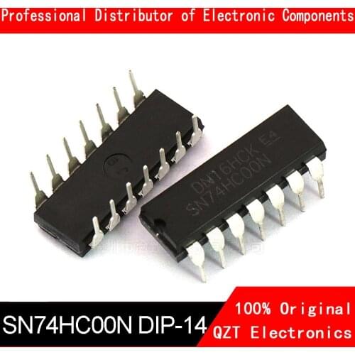10PCS SN74HC00N DIP14 SN74HC00 DIP 74HC00 DIP-14 new and original IC