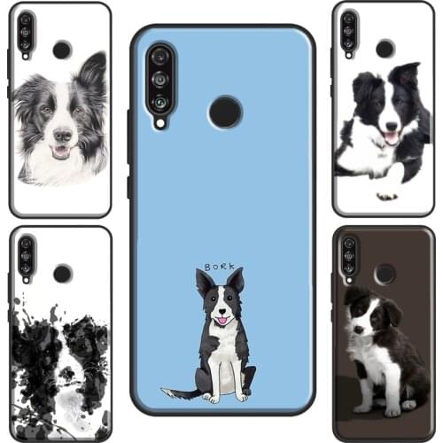 Border Collie Watercolor Case For Huawei P30 Lite P20 P40 P Smart Y6 Y7 2019 Nova 5T Honor 8A 8X 9X 10i 20 Pro