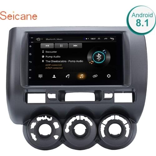 Seicane For 2002 2003-2008 HONDA Jazz(Manual AC,RHD) Car Multimedia player 2DIN Android 8.1 Wifi GPS Navigation radio stereo