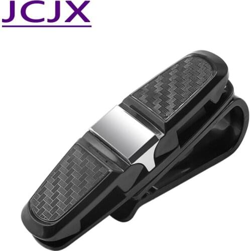 Auto Sun Visor Glasses Fastener Clip Holder For Sunglasses Eyeglasses Ticket Card Universal Multi-Function Portable