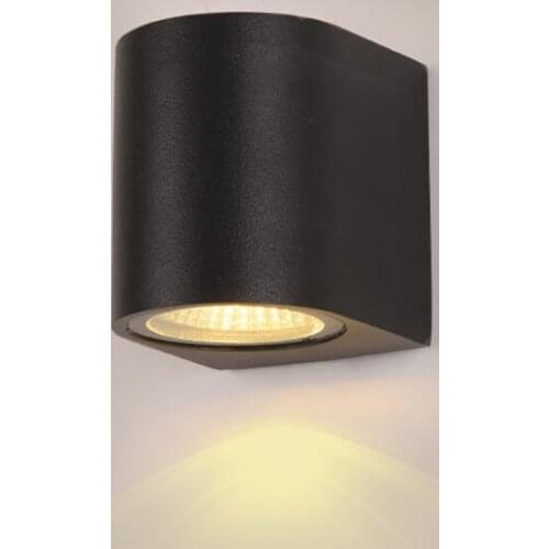 Black Aluminum Led Wall Light Outdoor Stair Aisle Waterproof Lighting Tool Garden Balcony Decorative Light IP65