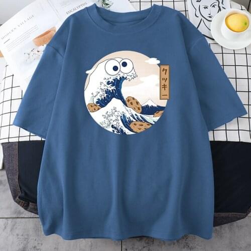 Cute Spindrift Printing Womens T Shirt 2021 Summer Casual Tees Hip Hop Oversized T-Shirt Harajuku O-Neck Womens Base T Shirts