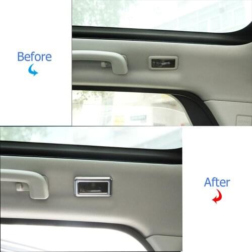 ABS Chrome Reading Light Lamp Decoration Frame Cover Trim For Land Rover Discovery Sport L550 2020 Car Interior Accessories