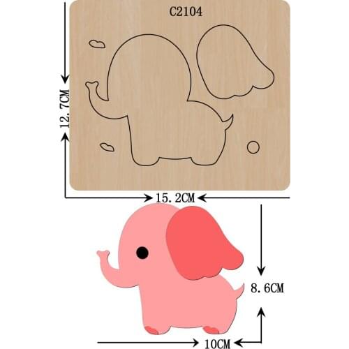 New Lovely elephant Wooden die Scrapbooking C2104 Cutting Dies
