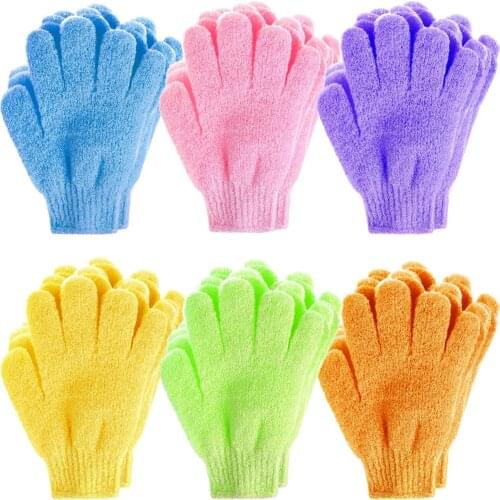 Exfoliating Gloves - Premium Scrub Wash Mitt for Bath or Shower - Luxury Spa Exfoliation Accessories For Men and Women