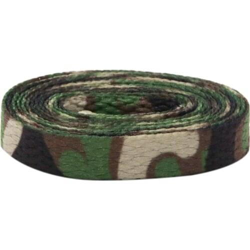 Laces Manufacturers Digital Print Flat Camouflage Shoelaces Custom 60-180cm Camo Sports Bootlaces Printing 7mm Width