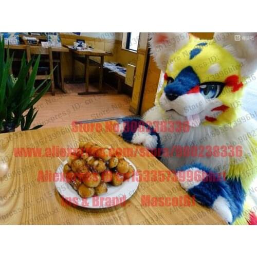3-D Eyes Fursuit Fullsuit Huksy Dog Costumes Full Furry Suit Furries Anime BJ0031 Teen Costumes Full Furry Suit FOR Child Adult