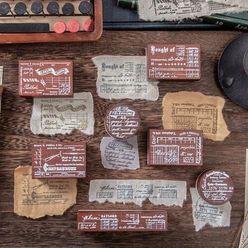 XINAHER Vintage English fragments stamp DIY wooden rubber stamps for scrapbooking stationery scrapbooking standard stamp