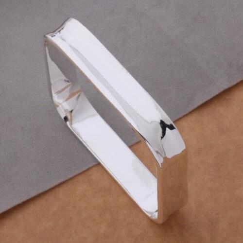 SZ-AB136 Hot Silver Color Gift Women Lady Nice High Quality Fashion Jewelry Small Square Bracelet /ajhajaoa Bvmakmta