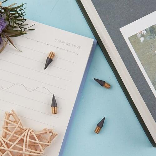 Eternal pencil head no ink unlimited writing replacement pen head stationery