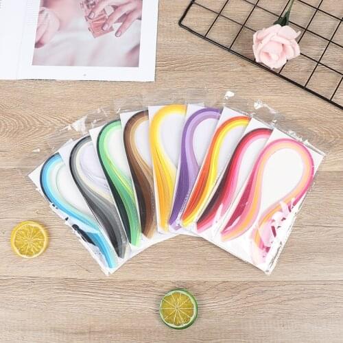 100Pcs/set Paper Quilling Strips Set 3mm 39cm Paper For Craft DIY Quilling Tool Mixed Color Scrapbooking Stripes Quilling Paper