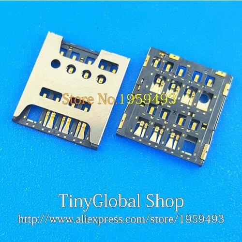 2pcs/lot Coopart New Sim Card Reader Connector Holder Tray replacement for ZTE Grand SII S2 LTE A/B2015 S291 S521 Q802T
