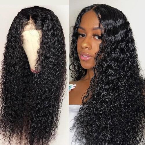 28 30 32 inch Kinky Curly13x6 HD Lace Front Human Hair Wigs For Women 180%/250% Remy Brazilian Kinky Curly 4x4 Lace Closure Wig