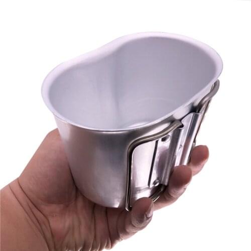 Alloy US Military Water Cup Cooker Soild Alcohol Stove Kettle Cooker Pot