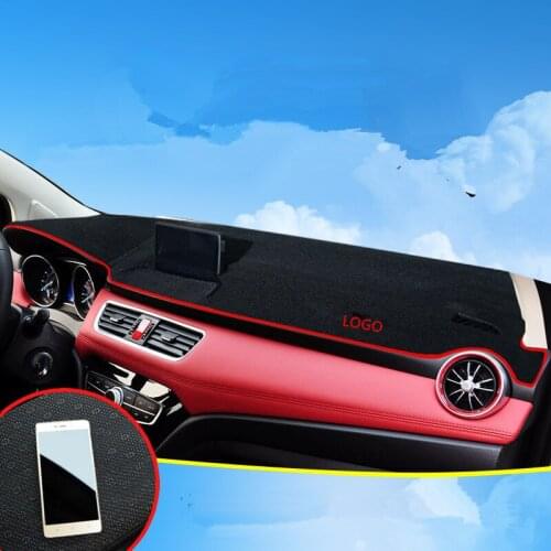 Center Console Polyester Instrument Sun-Proof Protective Pad Mat For Great Wall Haval Hover H1 Red Blue Emblem CAB171