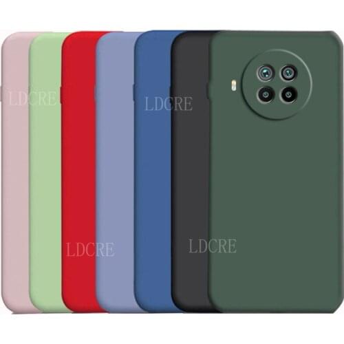 For Cover Mi 10T Lite Case For Mi 10T Lite Capas Liquid TPU Soft Case For Redmi 9 9A 9C Note 8 T 9 Pro 9S Mi 10T Pro Lite Fundas