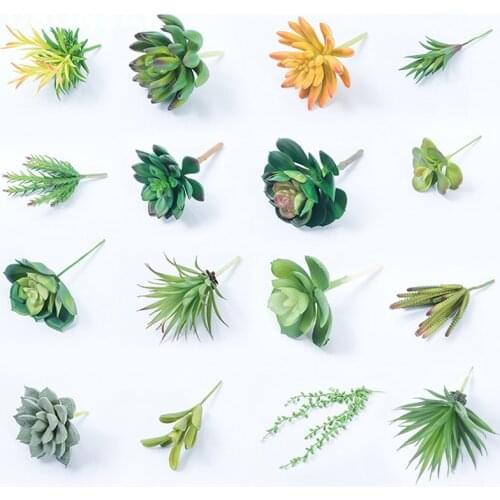 Simulation Plants Artificial Succulent Plant Aloe Artificial Plants Landscape Garden Flower Pot Green Wall Decor Accessories