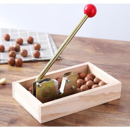 Creative Nutcracker Nut Tongs Walnuts Heavy Duty Macadamia Opener Peeling Machine with Durable Metal Handle for Hazelnuts Almond