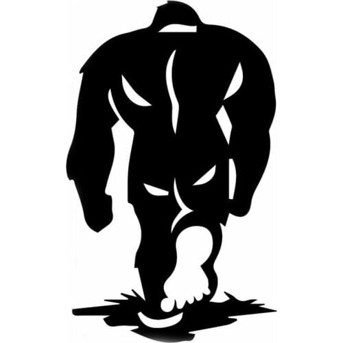 LLY-0381 Personality Car Stickers Bigfoot Sasquatch Walking Yeti Modeling Decal PVC Cars Truck Bumper Body Waterproof Decals