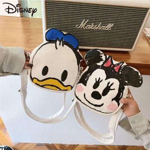 Disney Printed Cute Shoulder Bag Cartoon Multi-function Portable Donald Duck Personality Wild Messenger Parent-child Bag