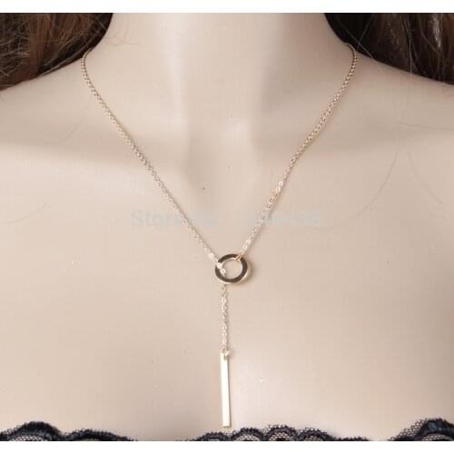 Lariat Necklace Minimalist Simple Elegant Dainty Layering necklace simple boho y necklace stylish necklace