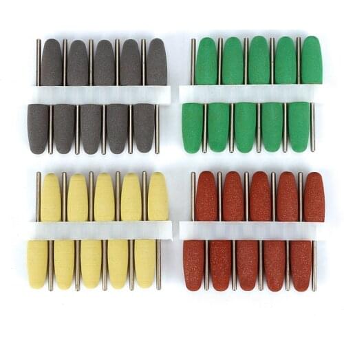 10Pcs/Lot Dental Tools Tooth Polish Silicone Rubber Polisher Lab Nail Drill Milling Cutter Handpiece Grinding Machine Accessory