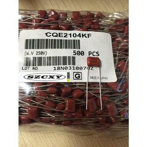 New and original CBB capacitance 104J250V foot position 7.5mm ECQE 0.1uf 250V 100N250V original installation