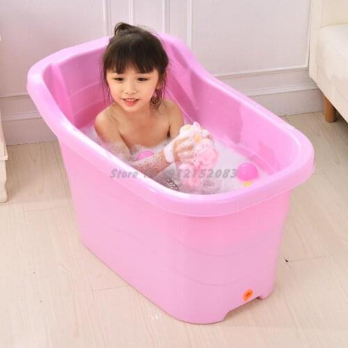 Extra Large Childrens Bathtub Can Take Bath Tub Plastic Bathtub Baby Bathtub Household Baby Bathtub
