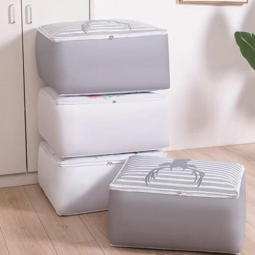 Clothes Quilt Storage Bag Blanket Closet Sweater Organizer Box Sorting Pouches Cabinet Container Travel Home Organization