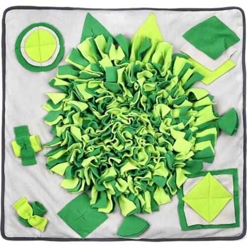 Practical Pet Dog Snuffle Mat Nose Smell Training Blanket Sniffing Pad Slow Feeding Bowl