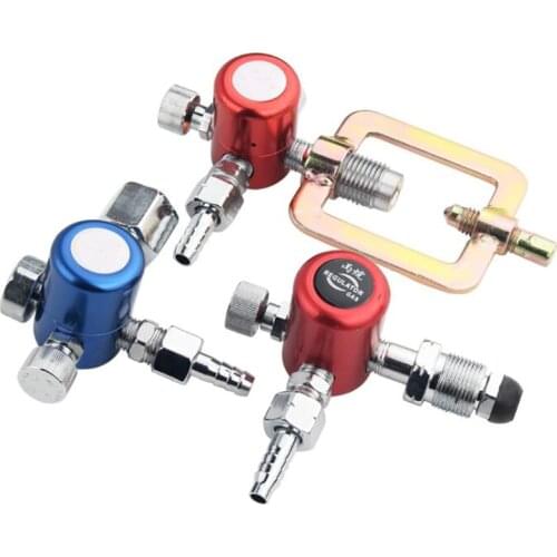 Gas Pressure Reducer Regulator Flow Meter Oxygen/ Acetylene/ Propane Meter Gauge, Pressure Reducing Valve for Welding Cutting