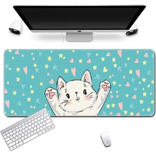 Cute Mouse Pad Comtuper Table Pad Kawaii Game Accessories Laptop Game Player Keyboard Macbook Non Slip Maus Pad