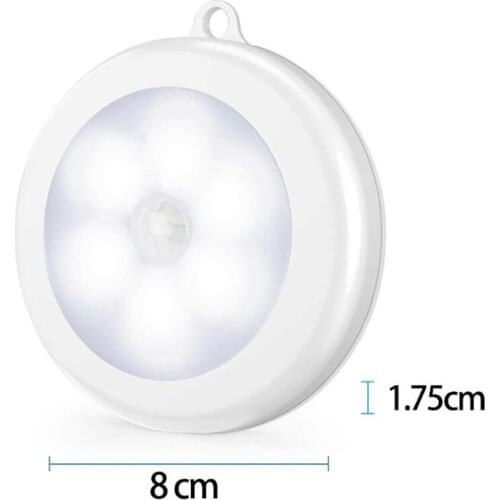 Motion Sensor LED Night Light, Battery-Powered Wall Light, Magnetic Closet Lights Stick On Anywhere Lamp for Kitchen, Hallway