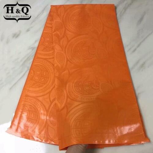 H&Q Colorful Bazin Riche 2021 African Lace Fabric 5 Yard New Nigerian French Austria Guinea Brocade Fabric